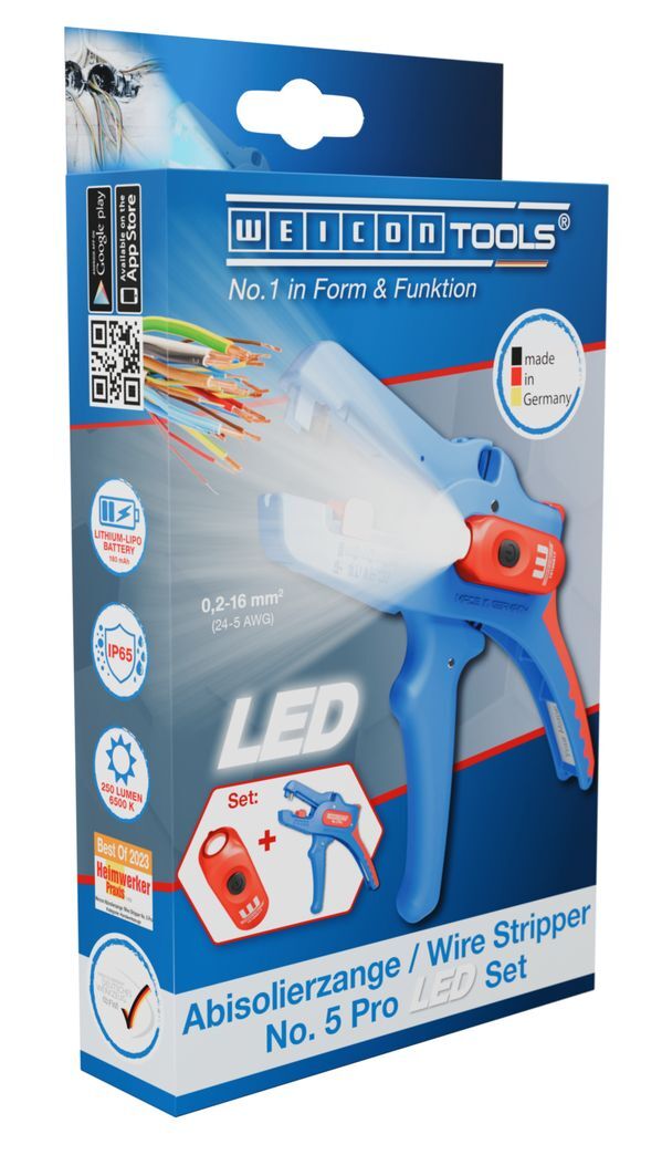 LED Lambalı Kablo Sıyırıcı No.5 Pro Seti