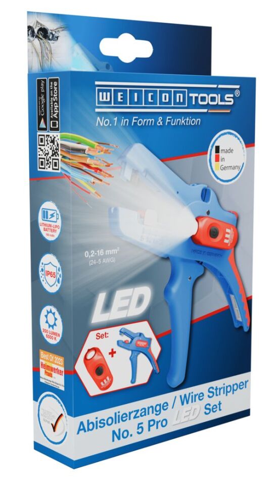 LED Lambalı Kablo Sıyırıcı No.5 Pro Seti