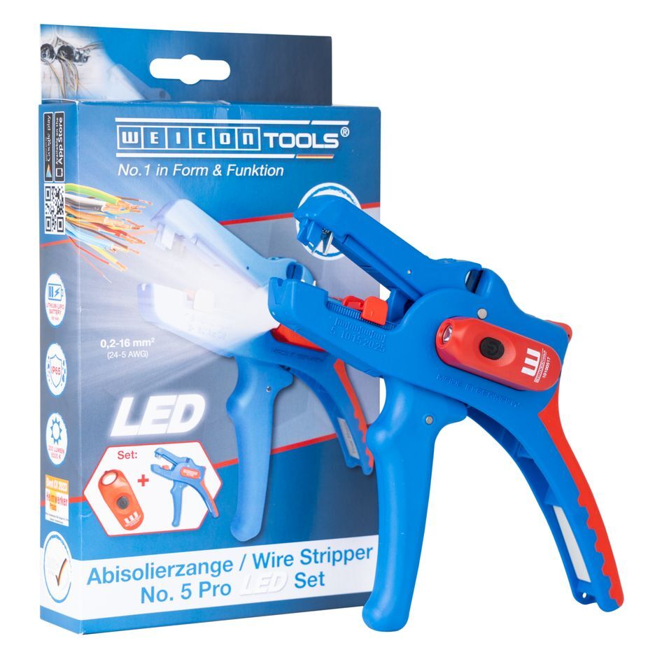 LED Lambalı Kablo Sıyırıcı No.5 Pro Seti